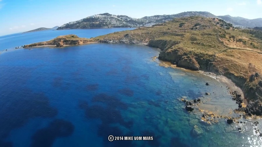 DJI Phantom FPV Mobius HD Action Cam Fatshark Bodrum Turkey Mediterranean Sea Aerial