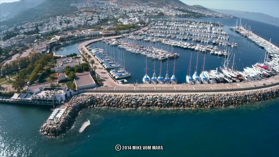 DJI Phantom FPV Mobius HD Action Cam Fatshark Bodrum Turkey Mediterranean Sea Aerial