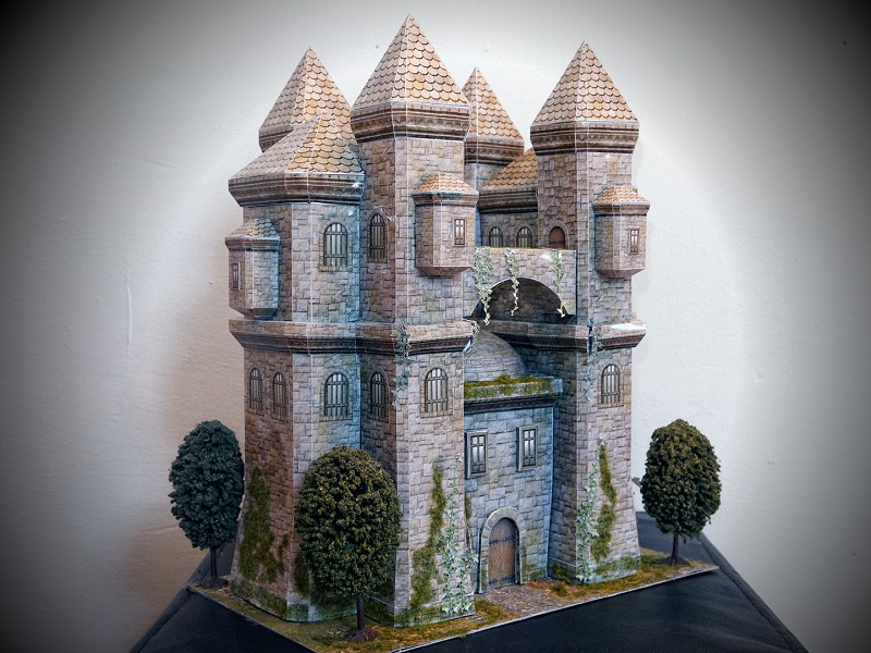 papercraft papiermodell castle schloss cinema4d c4d pepakura burg 3d model modellbau low poly modeling papercraft papiermodell castle schloss cinema4d c4d pepakura burg 3d model modellbau low poly modeling