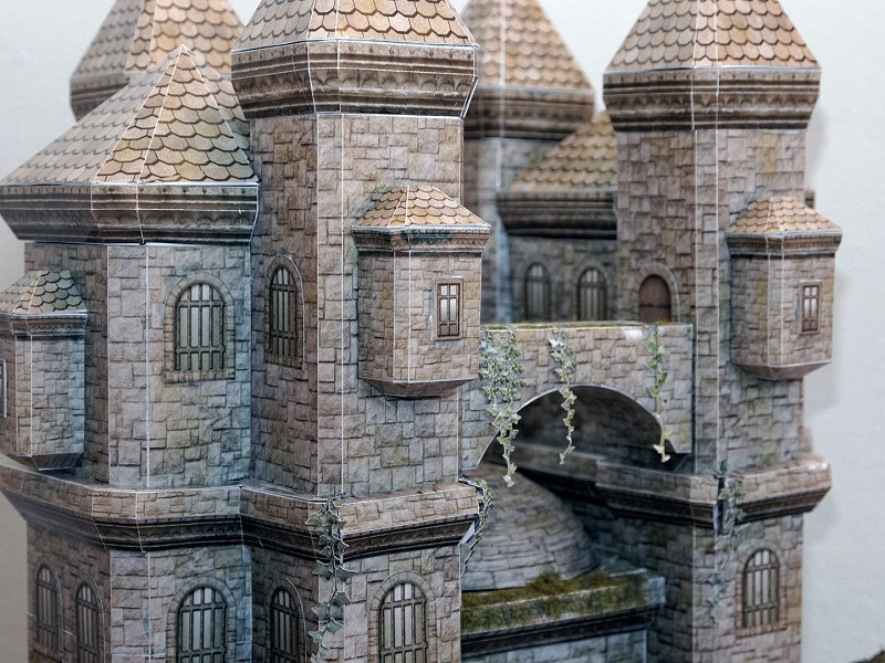 papercraft papiermodell castle schloss cinema4d c4d pepakura burg 3d model modellbau low poly modeling papercraft papiermodell castle schloss cinema4d c4d pepakura burg 3d model modellbau low poly modeling