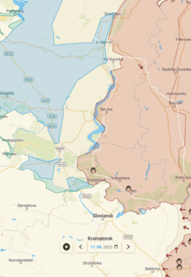 ukraine krieg putin taktische karte verlauf front lyman sloviansk kupiansk izium kramatorsk kherson kharkiv mike vom mars blog