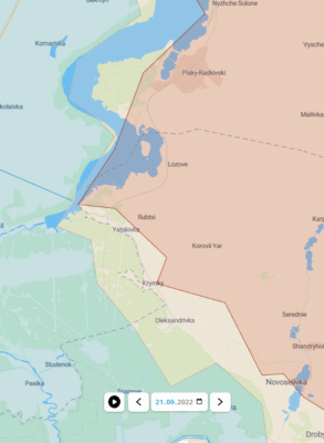 ukraine krieg putin taktische karte verlauf front lyman sloviansk kupiansk izium kramatorsk kherson kharkiv oskil mike vom mars blog