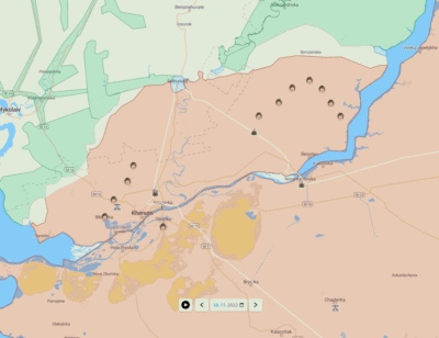 ukraine krieg putin taktische karte verlauf front lyman sloviansk kupiansk izium kramatorsk kherson kharkiv oskil mike vom mars blog